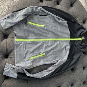 PINK grey zip up